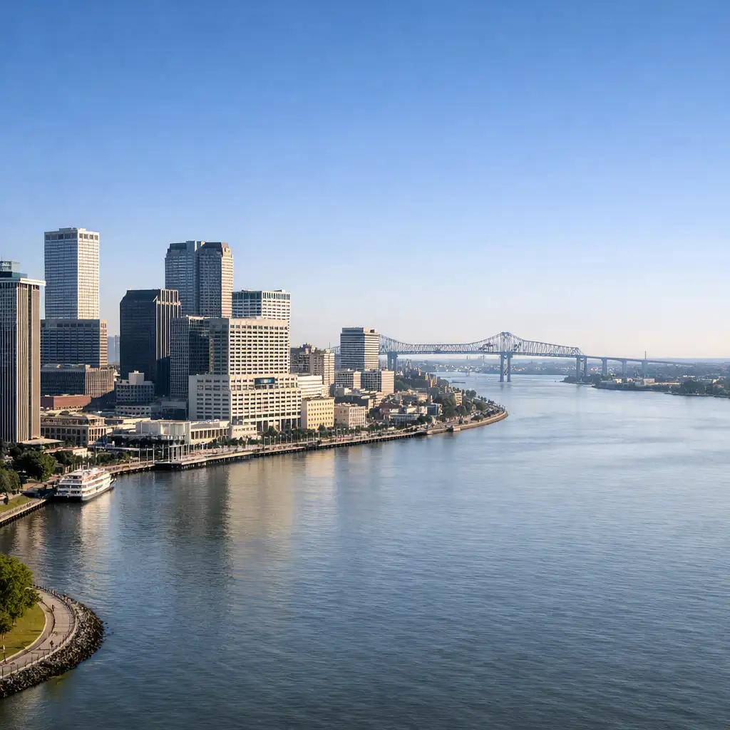 Louisiana road and landscape